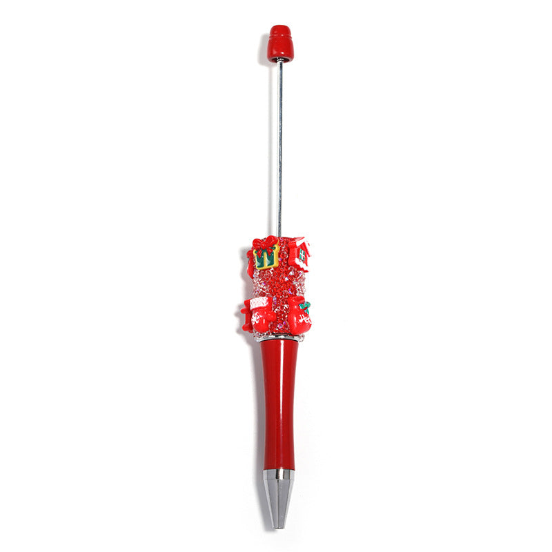 Wholesale 5pcs Christmas Snowflake Handmade Rhinestone Starry Sugar DIY Ballpoint Pen